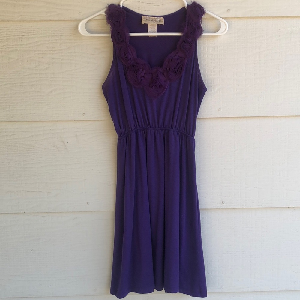 Kingdom B Dress with Floral Collar